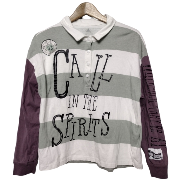 Disney Parks The Haunted Mansion “Call in the Spirits” Long-Sleeved Shirt - Picture 1 of 8